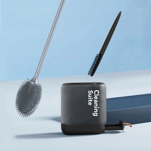 QIKtech Szczotka do wc silikonowa antybakteryjna wisząca zestaw 2w1 na Arena.pl