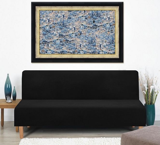 POKROWIEC NA WERSALKĘ SOFĘ WELUR PREMIUM AKSAMIT ELASTYCZNY 190-210 zdjęcie 3