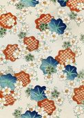 Plakat 13x18cm Floral Pattern 2, Bijutsukai Japoński Vintage