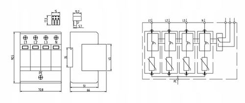 ST30B+C4P OGRANICZNIK PRZEPIĘĆ T1+T2 B+C 4P 4M 30/60KA SIMTEC 85201010 na Arena.pl