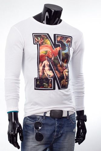Longsleeve Męski 7338 Biały L na Arena.pl