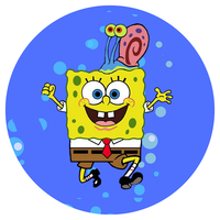 Opłatek na tort SpongeBob Kanciasto Głowy Postać Bajkowa