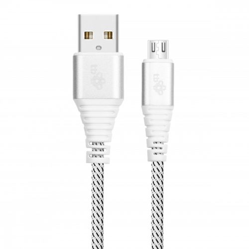 TB Kabel USB-Micro USB 1m biały oplot QC na Arena.pl