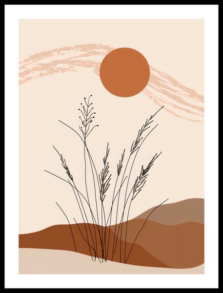 Plakat 40x55cm Złote Źdźbła zdjęcie 3