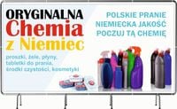 BANER REKLAMOWY 200x100 cm projekt w cenie ORYGINALNA CHEMIA Z NIEMIEC