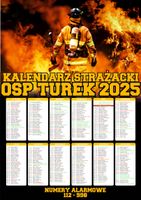 KALENDARZ STRAŻACKI OSP PSP A3 2025 personalizowany PROJEKT GRATIS 100 szt
