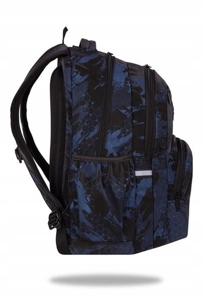 COOLPACK PLECAK SZKOLNY MŁODZIEŻOWY DUŻY CZARNY 3D TRACE NAVY zdjęcie 3