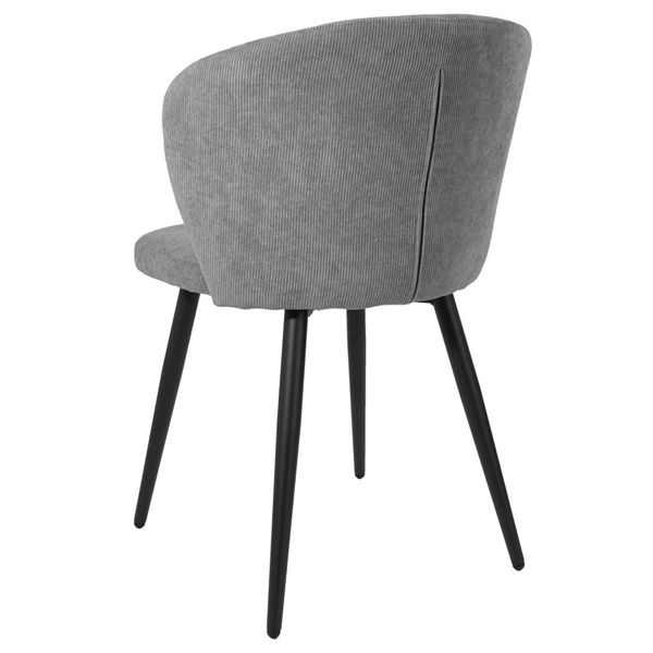 Krzesło Krosby Sztruks grafitowe zdjęcie 6