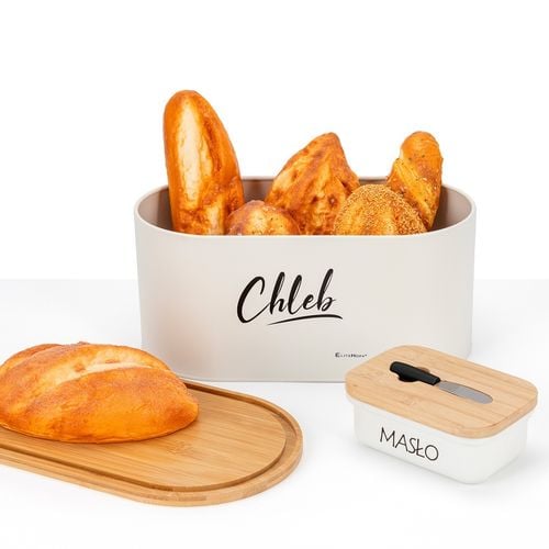 chlebak z zestawem pojemników i maselniczka e-6080 na Arena.pl