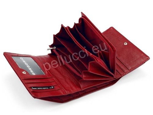 Portfel damski skórzany PELLUCCI PT-112 Czerwony na Arena.pl