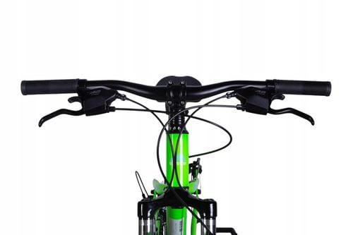 ROWER GÓRSKI MTB 24 CALI NA KOMUNIĘ AMORTYZACJA HAMULCE TARCZOWE 130-145cm na Arena.pl