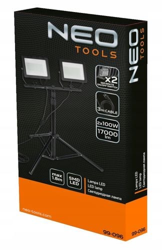 Reflektor halogen podwójny 200W na statywie 1.8m, na Arena.pl