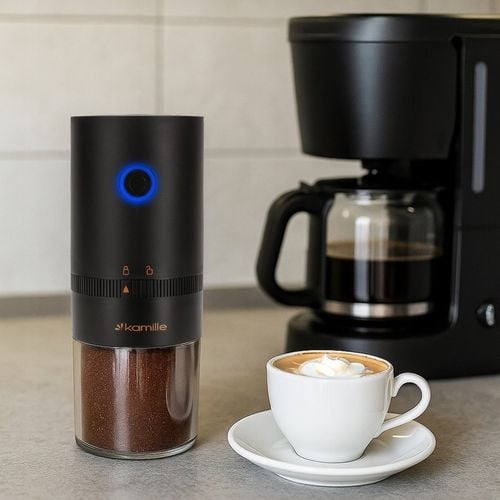 MŁYNEK ELEKTRYCZNY BEZPRZEWODOWY DO MIELENIA KAWY ŻARNOWY na USB na Arena.pl