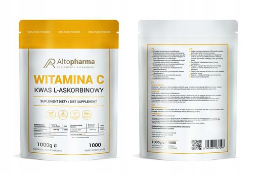 WITAMINA C W PROSZKU 100% KWAS L-ASKORBINOWY 1Kg na Arena.pl