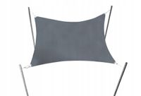 ŻAGIEL PRZECIWSŁONECZNY WODOSZCZELNY OGRODOWY TARASOWY PREMIUM SZARY 3X3