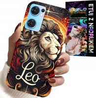 ETUI DO OPPO RENO7 5G - LEW, ZNAK ZODIAKU ASTRONOMIA, CASE + SZKŁO