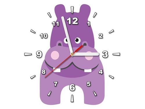 30X30CM ZEGAR HIPOPOTAM OBRAZ DREWNO na Arena.pl