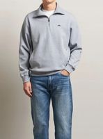 Koszulka Callan Jersey Half Zip Medium Grey Melange M