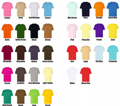 T-shirt dla dzieci krótki rękaw TWÓJ HAFT LOGO firmowa reklamowa 5 szt na Arena.pl