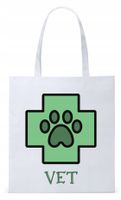 Dla Weterynarza Na Prezent Torba Eco Biała Shopper Z Nadrukiem Ze Zdjęciem