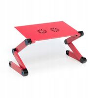 Podstawka pod laptop uniwerslna regulowana + chłodzenie YL-803 czerwona