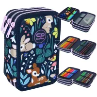 Piórnik 3-komorowy z wyposażeniem Coolpack Jumper 3 oh my deer