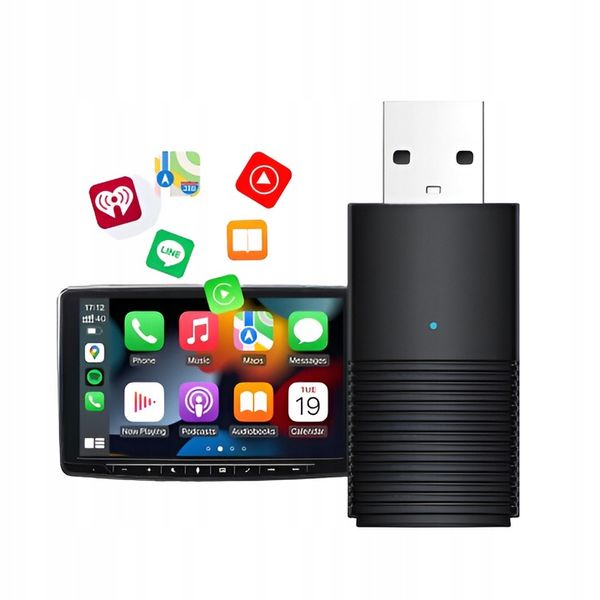 Bezprzewodowy Adapter Mini USB CarPlay do iPhone iOS zdjęcie 6