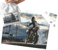 PUZZLE TRADYCYJNE - MOTOR MOTOCYKL MEGA WZORY PREZENT 120el + WORECZEK
