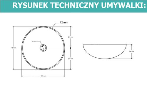 Umywalka szklana 71008 na Arena.pl