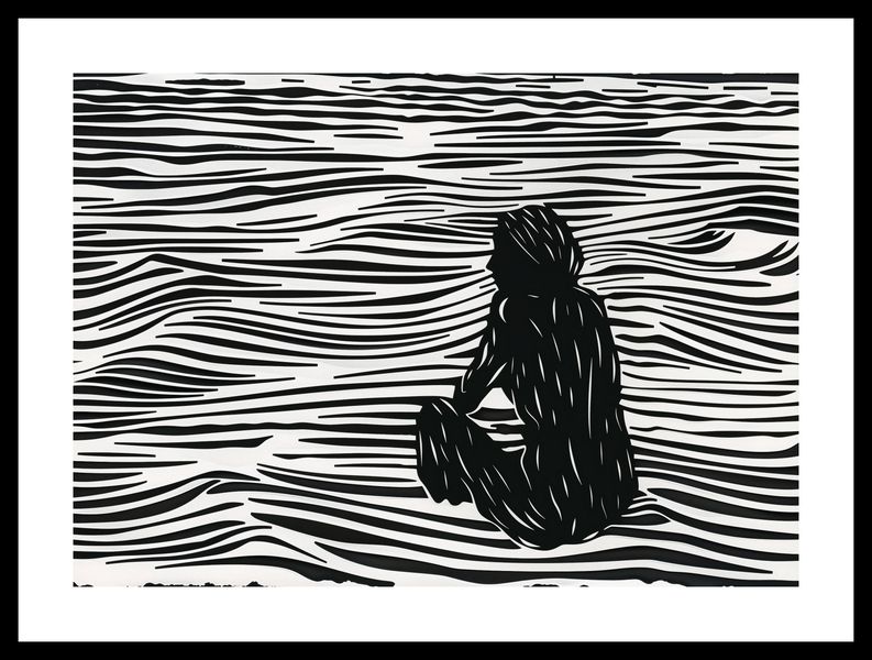 Plakat 42x29,7cm Złożone Fluidalne Linie zdjęcie 3