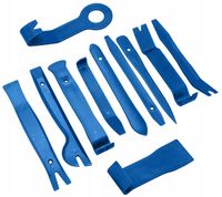 ZESTAW ŚCIĄGACZY OTWIERAKÓW DŹWIGNI DO TAPICERKI BOCZKÓW AUTA 11 ELEMENTÓW