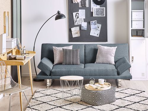 Sofa rozkładana niebieska YORK na Arena.pl