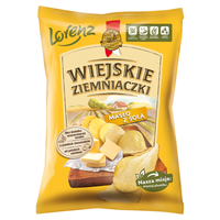 Wiejskie Ziemniaczki Chipsy ziemniaczane masło z solą 130 g