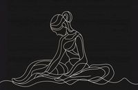 Plakat 91,5x60cm Pozycja Siedząca