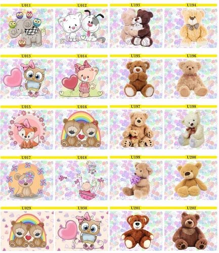 FOTOTAPETA MISIE pluszaki pastele kolorowe DZIECI na Arena.pl