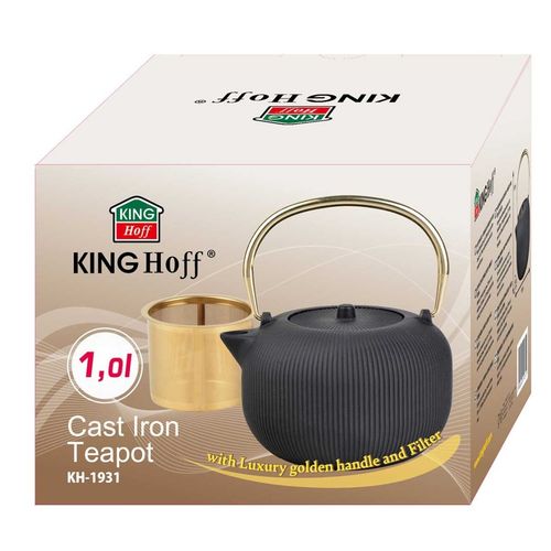 zaparzacz żeliwny imbryk 1l z filtrem kinghoff kh-1931 na Arena.pl