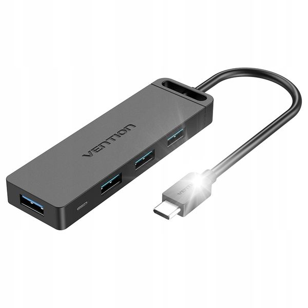 VENTION Type-C HUB 4xUSB3.0 + MicroUSB Power 0,5m zdjęcie 1