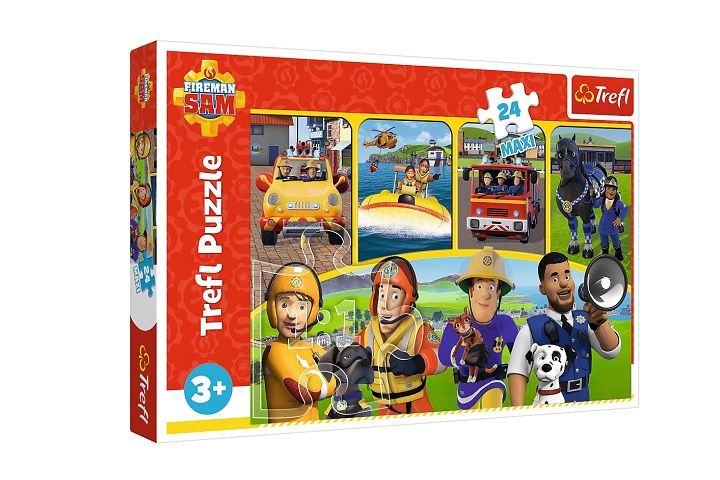 PUZZLE MAXI 24 Strazak Sam i przyjaciele 14356 zdjęcie 1