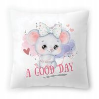 Poduszka Myszki Na Urodziny Na Prezent Z Nadrukiem Ze Zdjęciem