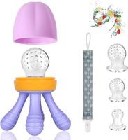 gryzak smoczek silikonowy do owoców 3 końcówki