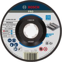 Korundowa tarcza tnąca PRO do metalu 125 × 2,5 × 22,23 mm X-Lock BOSCH
