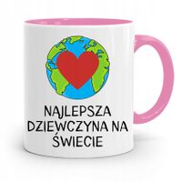 Kubek Różowy Dla Dziewczyny Najlepsza Dziewczyna Z Nadrukiem Ze Zdjęciem