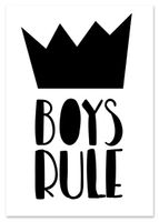 Plakat czarnobiały korona 70x100 cm