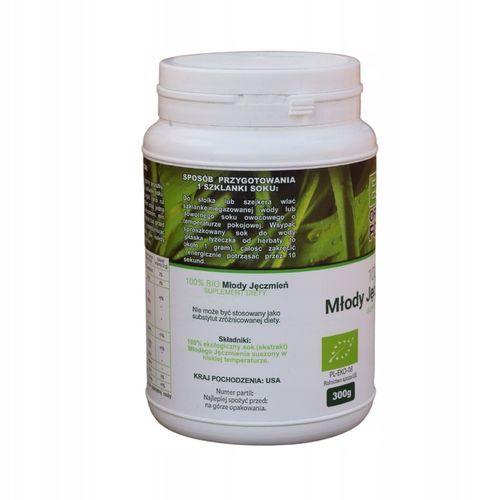 Młody jęczmień Bio Organic Foods proszek 300 g na Arena.pl