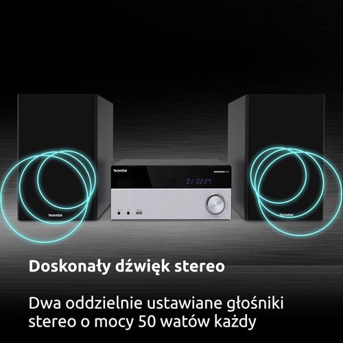 Wieża stereo Technisat DIGITRADIO 750 DAB+, CD, Bluetooth, AUX Czarny na Arena.pl