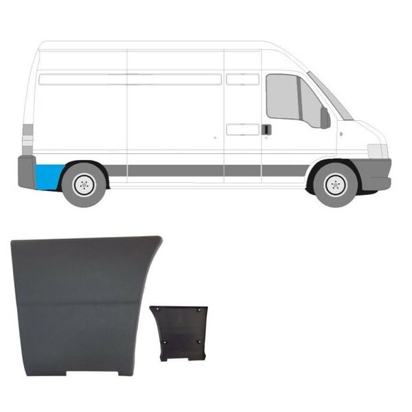 Listwa Boczna Prawa tył Fiat Ducato Boxer Citroen Jumper 02-06 1304017070 zdjęcie 4