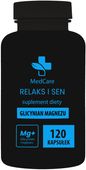 Glicynian Magnezu 800 mg – 120 kapsułek | Czysty chelat 96 g | 20% Mg
