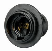 oprawka plastikowa z pierścieniem e27 czarna - ex-s9100007