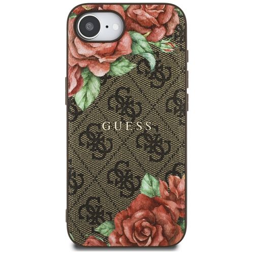 etui guess 4g flowers print magsafe do   iphone 16e brązowy na Arena.pl