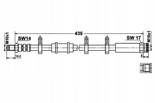 Lancia Thesis - Zestaw Przewodów Hamulcowych Teflonowych W Oplocie Stalowym na Arena.pl